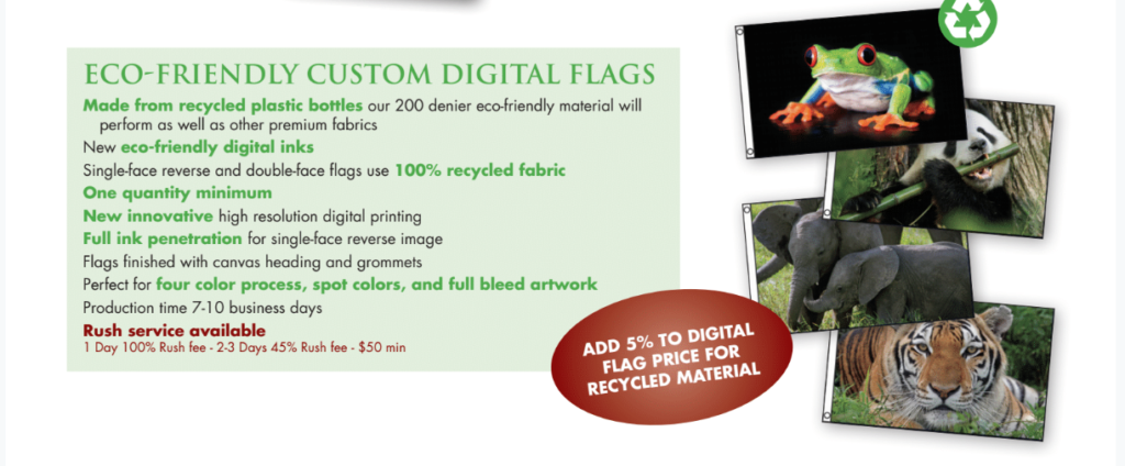 Eco Friendly Flags