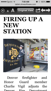Denver Fire Department Backdrop Banner