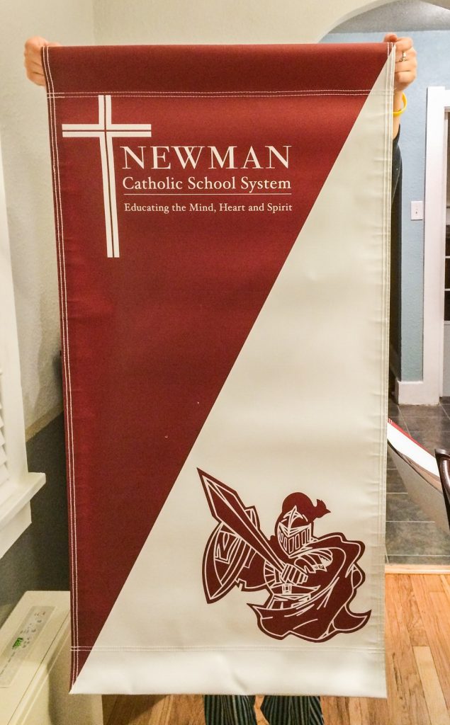 Custom Flag Company Vertical School Banner