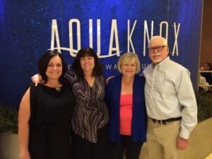 Kim and her parents and sister