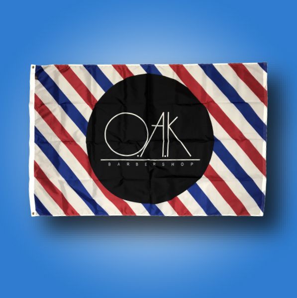 Custom Flag Company Barber Shop Flag