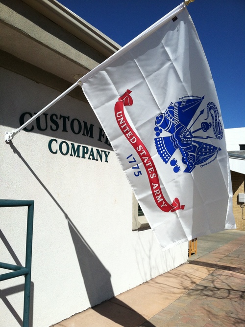 Custom Flag Company US Army Flag on Building