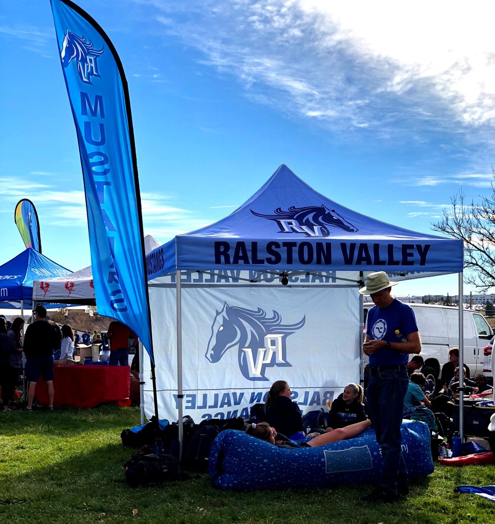 Cross Country tents for visibility