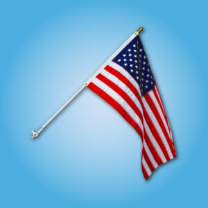 American Flag & Spinning Pole Set