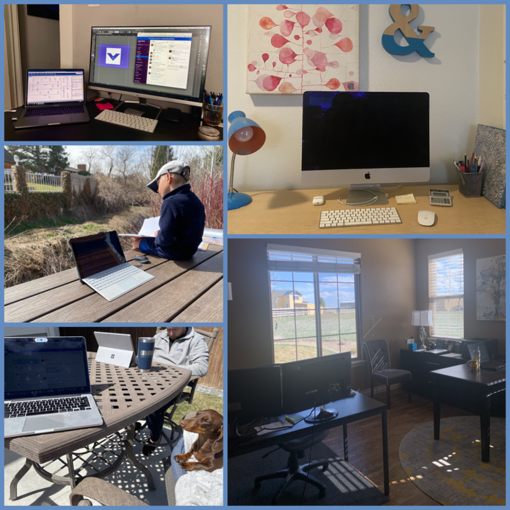 Custom Flag Company during COVID-19 At home work spaces