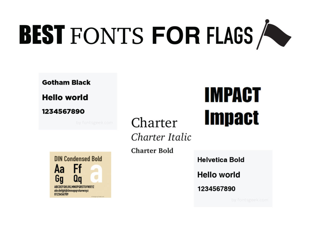 Best Fonts for Flags