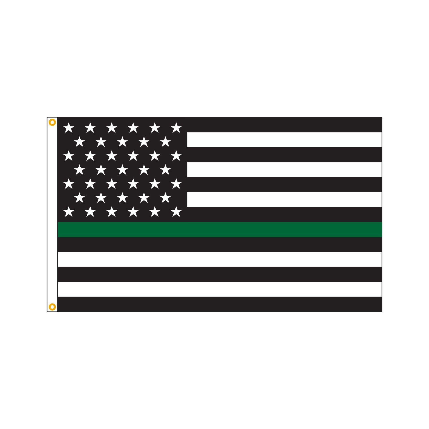 American Thin Green Line Flag