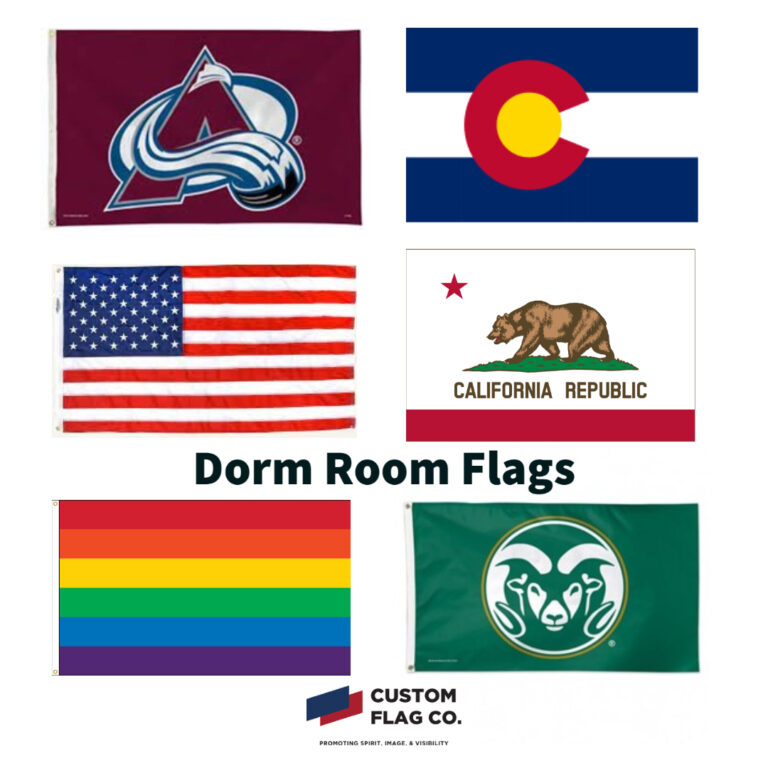College Dorm Room Flags