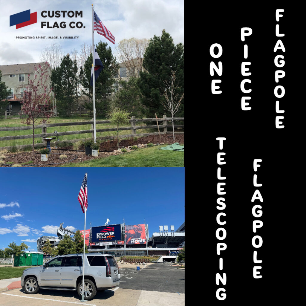 Telescoping Flagpole vs One Piece Flagpole