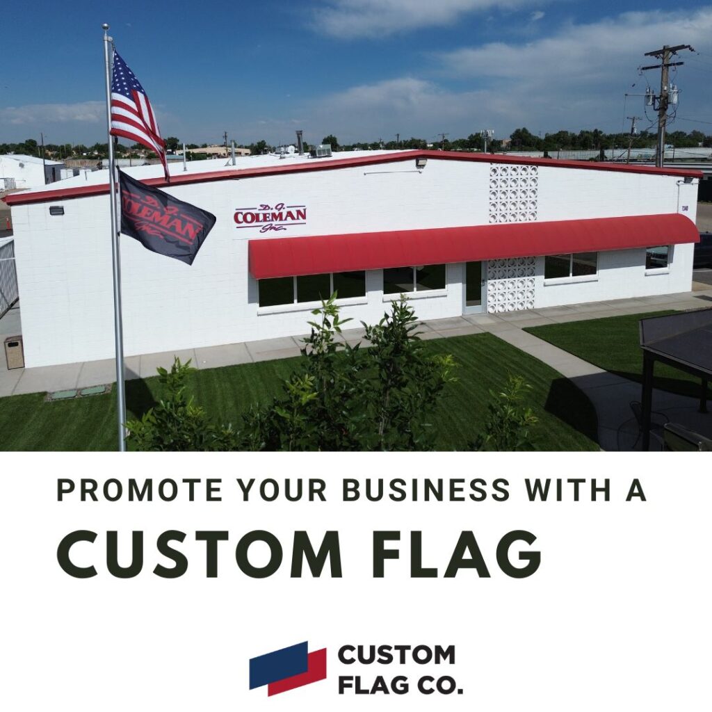 promote your business with a custom flag