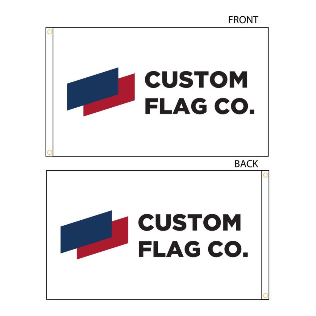 What is a double sided flag