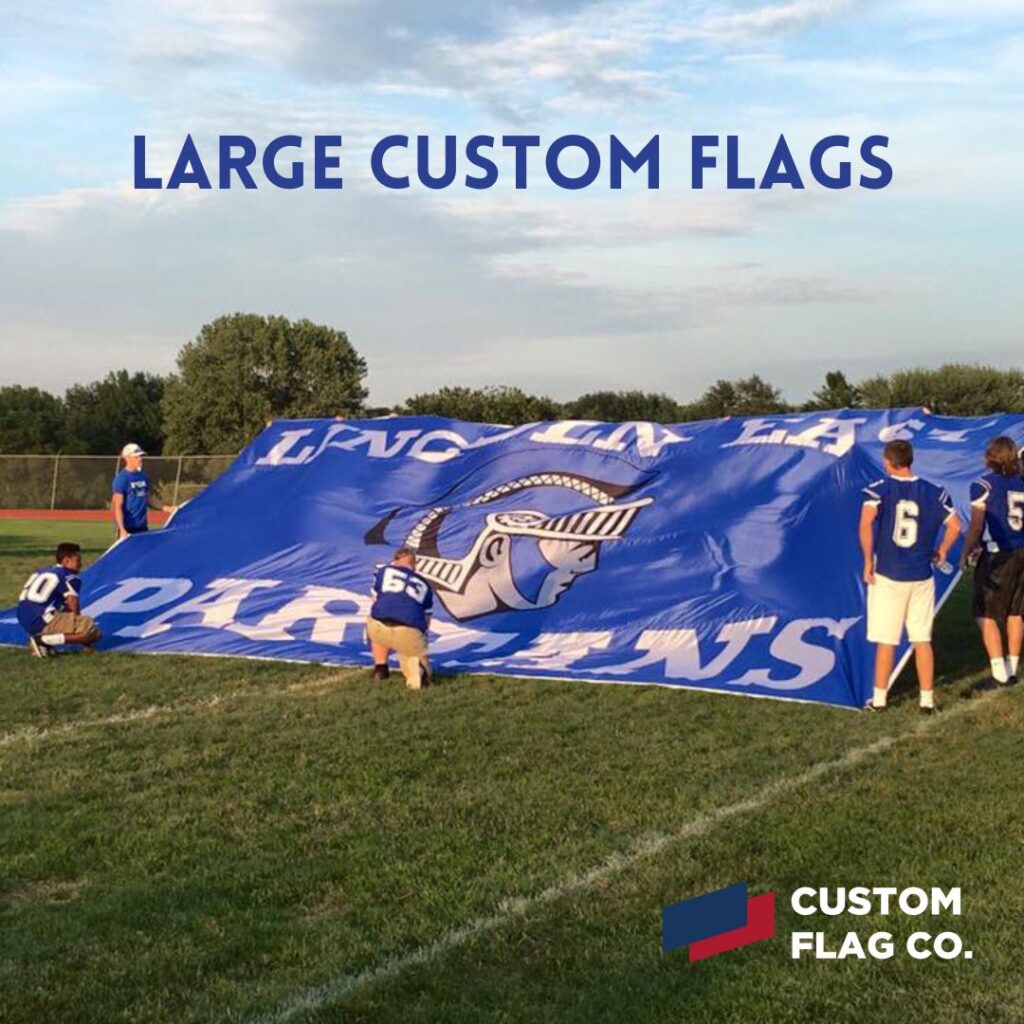 Display a large custom flag