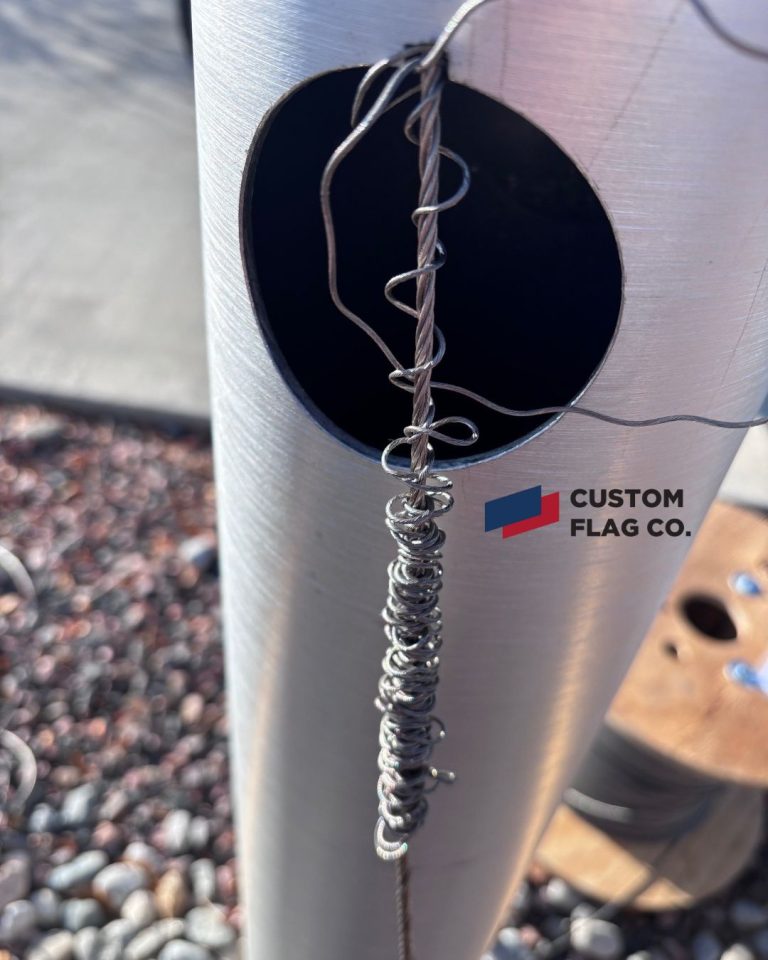 Repairs on an Internal Halyard Flagpole