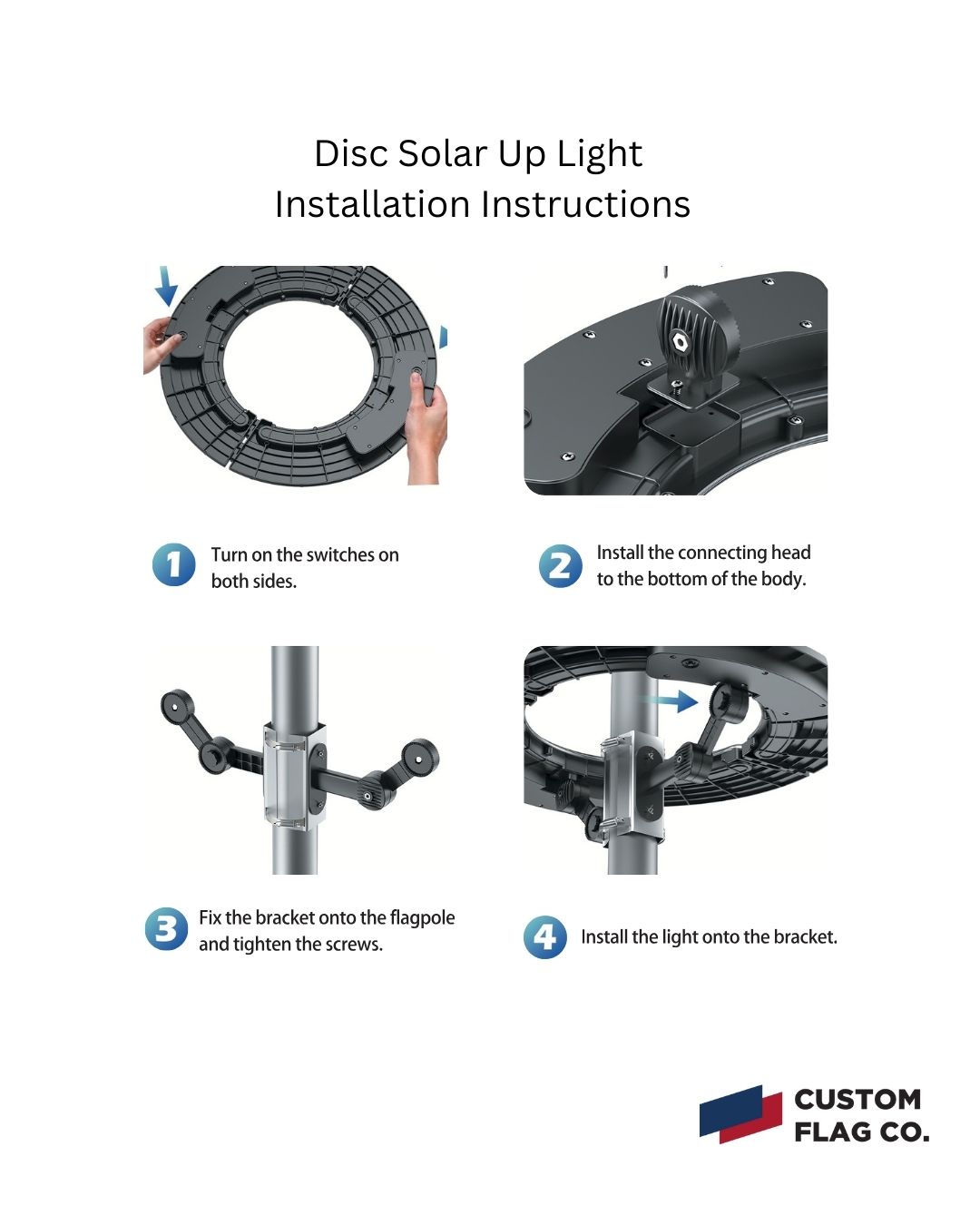 Disc Solar Up Light