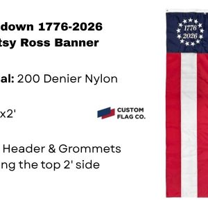 1776-2026 Betsy Ross Pulldown Banner