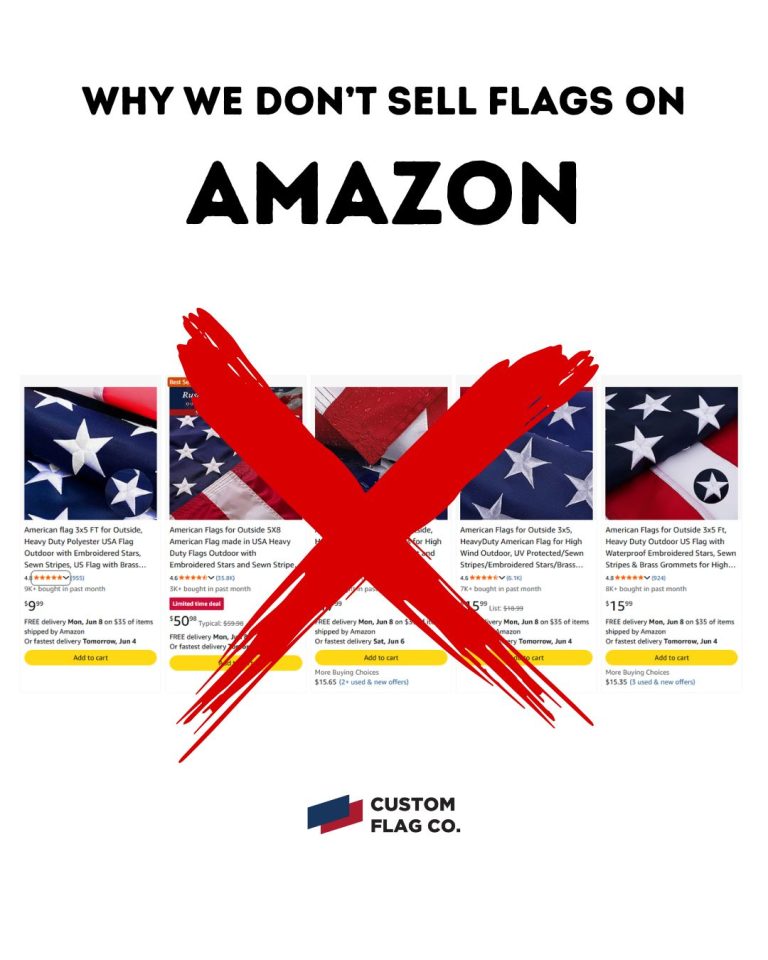 Why We Don’t Sell Flags on Amazon